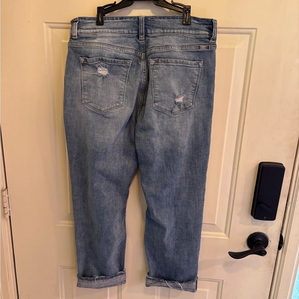 KanCan Light Blue High Rise Women's Jeans Distressed - Picture 6 of 8